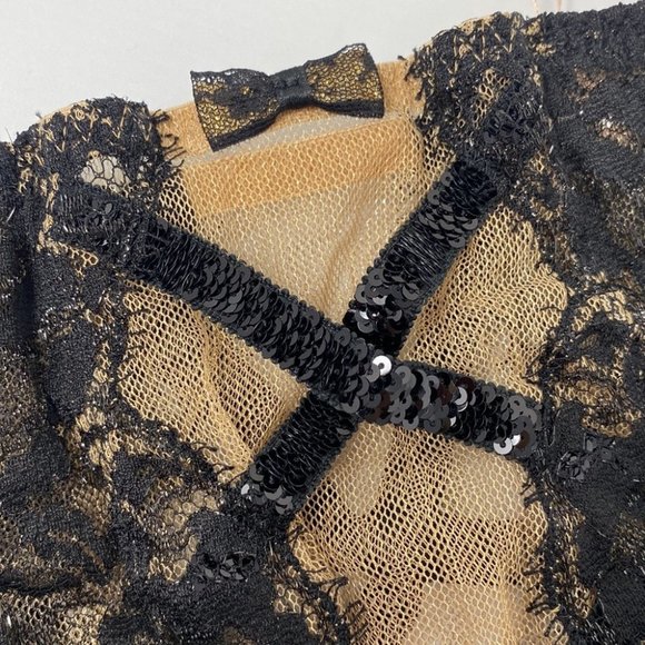 Agent Provocateur Adelia SOIREE Black Gold Roll-on Suspender NWT $990 - Picture 11 of 15